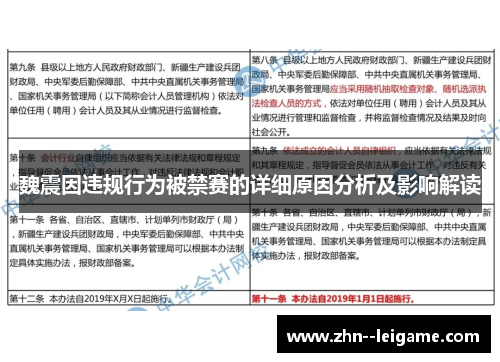 魏震因违规行为被禁赛的详细原因分析及影响解读